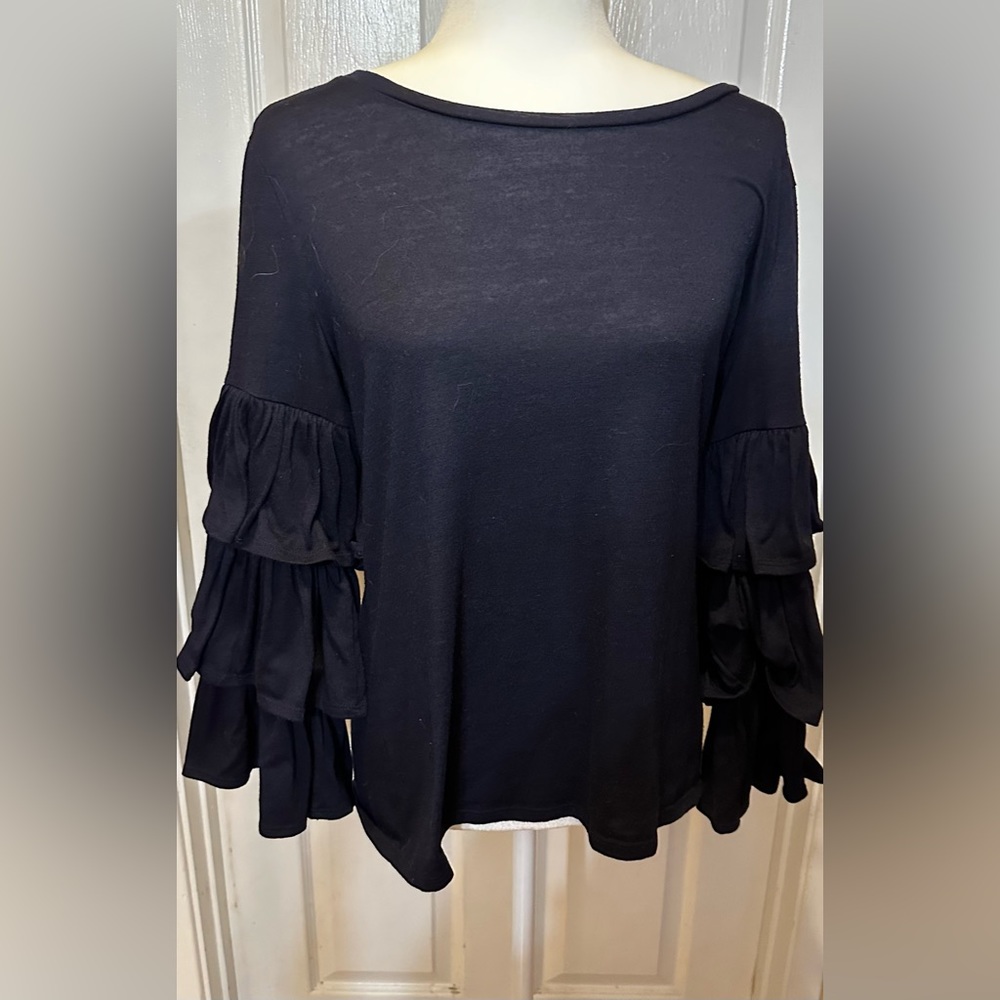 Banana Republic Top Navy Blue Bolero  Size Large